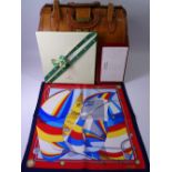 ROLEX, CARTIER & OTHER LADY'S ACCESSORIES including a French made silk neck scarf/handkerchief by