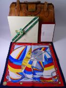 ROLEX, CARTIER & OTHER LADY'S ACCESSORIES including a French made silk neck scarf/handkerchief by