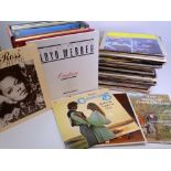 LP RECORDS - Diana Ross, The Carpenters, The Seekers, Jazz including Pee Wee, Nat King Cole ETC,
