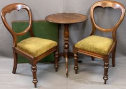 VINTAGE & LATER FURNITURE GROUP, FOUR ITEMS to include a pair of Victorian mahogany balloon back