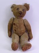 VINTAGE CHAD VALLEY TEDDY BEAR, Early 20th Century with metal part button in ear, in extremely