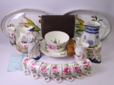 ROYAL WORCESTER EVESHAM SERVING DISHES, Spink modern collections Wedgwood figure, Portmeirion