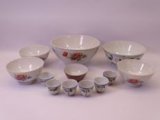 JAPANESE & OTHER SOUP & SERVING BOWLS and a finger bowl
