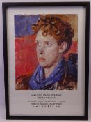 A PORTRAIT OF DYLAN THOMAS on an Augustus John National Museum and Gallery Cardiff Exhibition