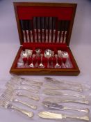 SMITH SEYMOUR LTD SHEFFIELD CANTEEN OF KINGS PATTERN CUTLERY, 55 pieces, apparently little use