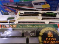 HORNBY TRAIN SETS (2) including the Flying Scotsman and The Intercity 225, both in original boxes (