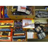 HORNBY RAILWAYS, TRAINS, CARRIAGES, TRACK, BUILDINGS, ACCESSORIES and power units ETC, a good