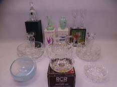 CUT GLASS, CRYSTAL BOWLS, JUGS & OTHER GLASSWARE to include Welsh Royal, Caithness and others