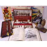 MIXED COLLECTABLES including a leatherbound book titled Railways of North Wales by W G Rear, a few