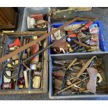 VINTAGE TOOL CHEST WITH CONTENTS also three other boxes of similar, electrical publications ETC,