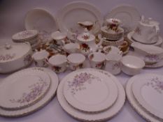 ROYAL ALBERT OLD COUNTRY ROSES and King's Ransom teaware, 30 plus pieces and a quantity of Royal