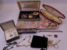 SILVER, BUTTERFLY WING, MICRO MOSAIC & OTHER COSTUME JEWELLERY, RAF Sweetheart and RMS Scythia