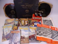 MECCANO MAGAZINE 1940s and 1950s dates, football programmes mainly Wrexham, boxed Bakelite View