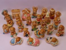 PENDELFIN FIGURINES (25) approximately, in various poses and titles