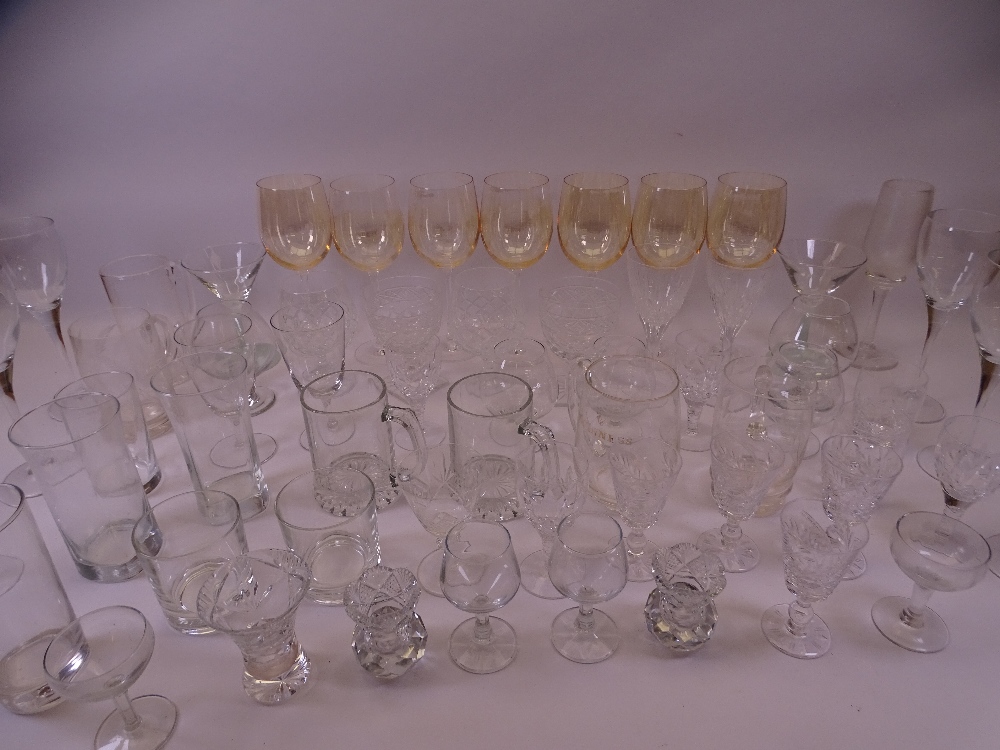CUT, COLOURFUL & OTHER DRINKING GLASSWARE, a quantity