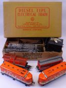 LOUIS MARX & CO BOXED DIESEL TYPE ELECTRIC TRAIN - Southern Pacific ETC