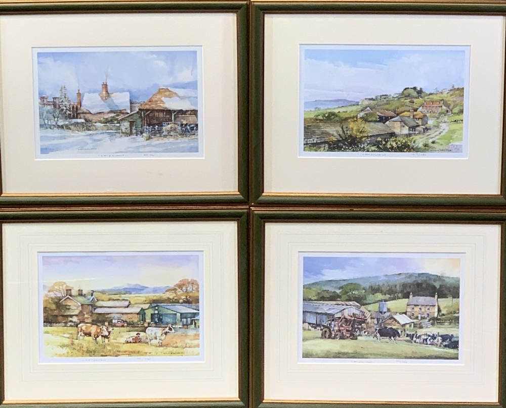 TOM HARLAND limited edition prints (8) with matching frames, all signed and numbered in pencil, - Image 2 of 3