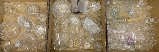 DRINKING & OTHER QUALITY GLASSWARE (3 large boxes)