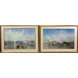 JOSEPH MALLORD WILLIAM TURNER prints (2) - 'Venice', 53 x 82cms and 'Campo Santoi Venice', 53 x