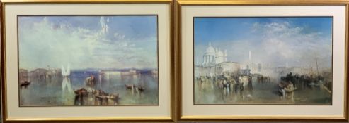 JOSEPH MALLORD WILLIAM TURNER prints (2) - 'Venice', 53 x 82cms and 'Campo Santoi Venice', 53 x