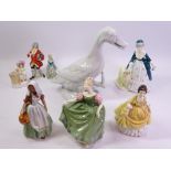 ROYAL DOULTON FIGURINES Michelle HN2234, Pretty Ladies Coralie HN4929, A Milk Maid HN2057,