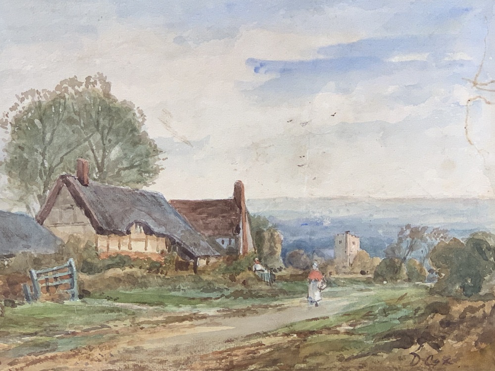 ATTRIBUTED TO DAVID COX watercolour, unframed, 27.5 x 38cms