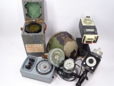 MARINE/MILITARY INTEREST hand bearing compasses ETC including a Type 06.A WWII example with broad