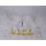 GLASSWARE - a fine assortment of drinking and other