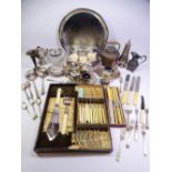 CASED & OTHER EPNS CUTLERY, CONDIMENT SETS & OTHER TABLEWARE