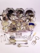 EPNS TEASET & OTHER PLATED WARE ETC