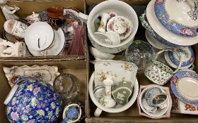 COPELAND SPODE TUREENS, Wedgwood Jasperware, Chinese and other pottery and china and glassware (3