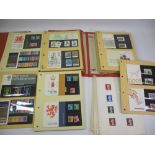 STAMPS - unmounted mint presentation packs within two binders