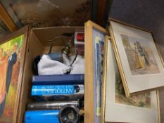 MIXED COLLECTABLES to include a small quantity of linen, boxed Polaroid Rossa Ltd Edition camera and