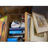 MIXED COLLECTABLES to include a small quantity of linen, boxed Polaroid Rossa Ltd Edition camera and