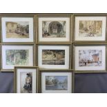 SIR WILLIAM RUSSELL FLINT prints (8), some stamped, in fine matching frames, 23 x 33cms