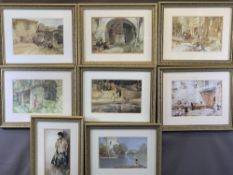 SIR WILLIAM RUSSELL FLINT prints (8), some stamped, in fine matching frames, 23 x 33cms