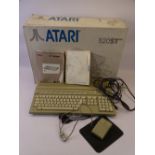 BOXED ATARI 520ST COMPUTER KEYBOARD with leads E/T
