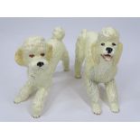 SYLVAC POODLES, A PAIR