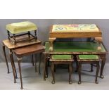 VINTAGE & REPRODUCTION OCCASIONAL FURNITURE BUNDLE to include a glass top Long-John coffee table and