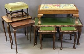 VINTAGE & REPRODUCTION OCCASIONAL FURNITURE BUNDLE to include a glass top Long-John coffee table and