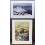ROB PIERCY prints - Tryfan 474/500, 38 x 57cms and Bridge Below Cnicht 19/500, 60 x 37cms