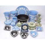 WEDGWOOD JASPERWARE, Blue, Green, Black, approximately 20 pieces