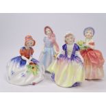 ROYAL DOULTON FIGURINES (4) - Monica HN1467, Dinky Do HN1678, Wendy HN2109 and Cissie HN1809