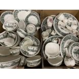 TABLE CHINA & CROCKERY by Wedgwood including Docklands decorated tea and dinnerware, metalized