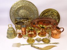 VINTAGE COPPER & BRASSWARE a good quantity of well-polished display items