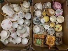 DECORATIVE CHINA TEAWARE & CABINET GOODS including Price Brothers cottage ware, lustre, Taylor