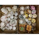 DECORATIVE CHINA TEAWARE & CABINET GOODS including Price Brothers cottage ware, lustre, Taylor