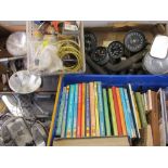 AUTOMOBILIA & GARAGE TOOLS - Smiths clocks and dials, Lucas lamps, various hoses and tools and a