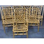 SET OF BAMBOO CHAIRS