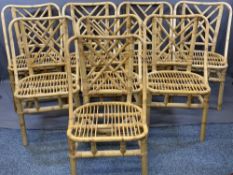 SET OF BAMBOO CHAIRS